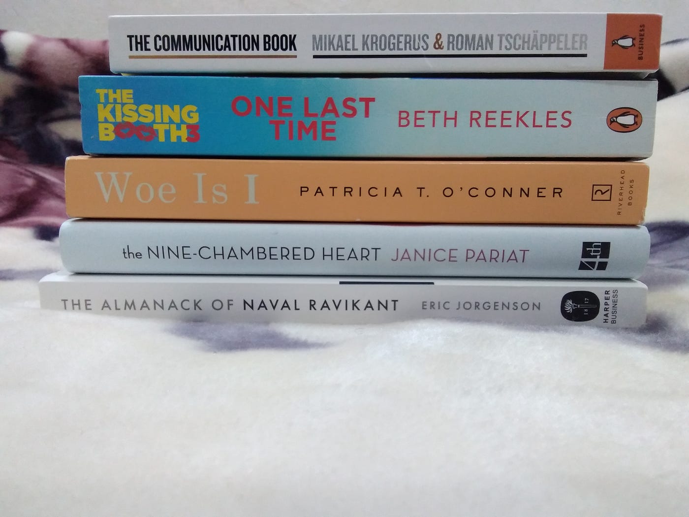 Picture of my Top 5 read reads of January 2022—2 fiction and 3 non-fiction books