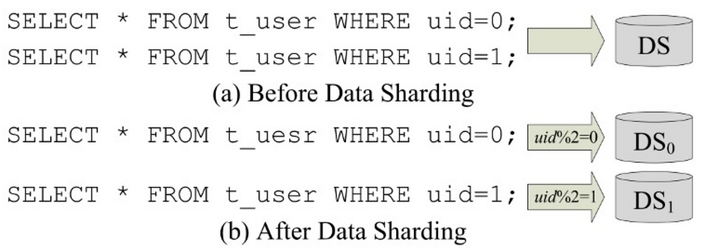 Figure 1 An Example of Data Sharding