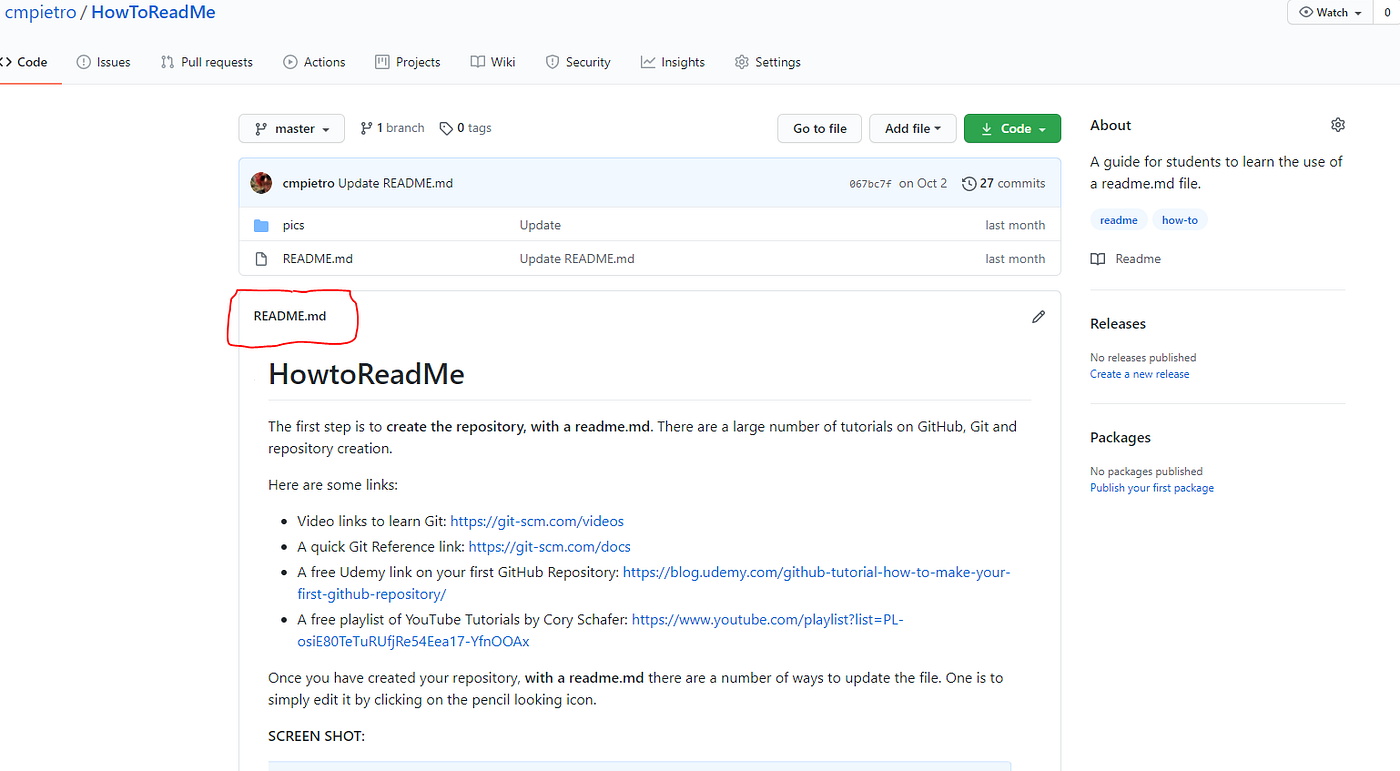 Readme github генератор