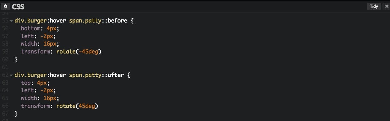 A beginner’s guide to animating hamburger icons using CSS3 transitions ...