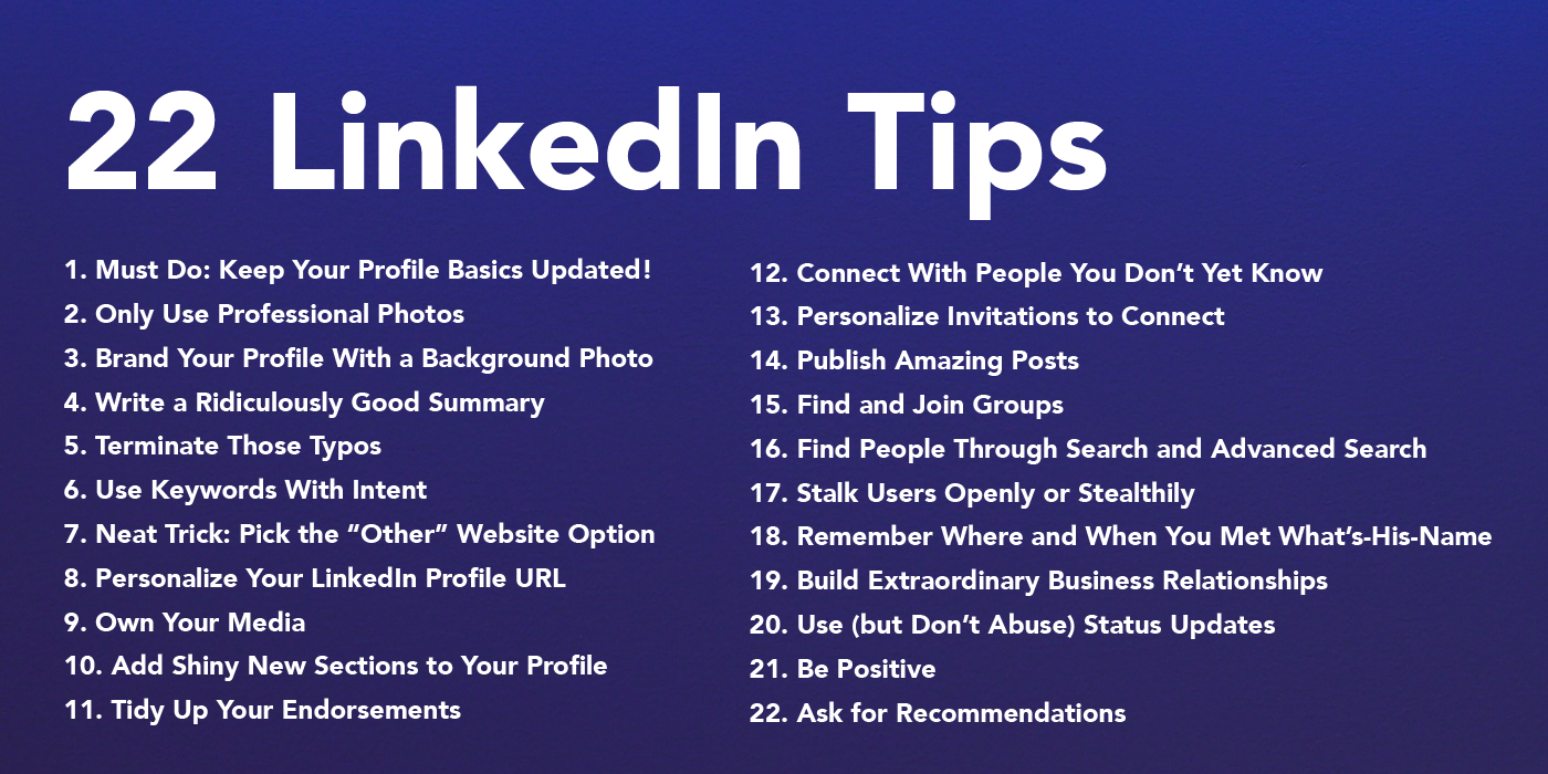 22 Easy Ways You Can Improve Your LinkedIn Profile | by Larry Kim |  Marketing and Entrepreneurship | Medium