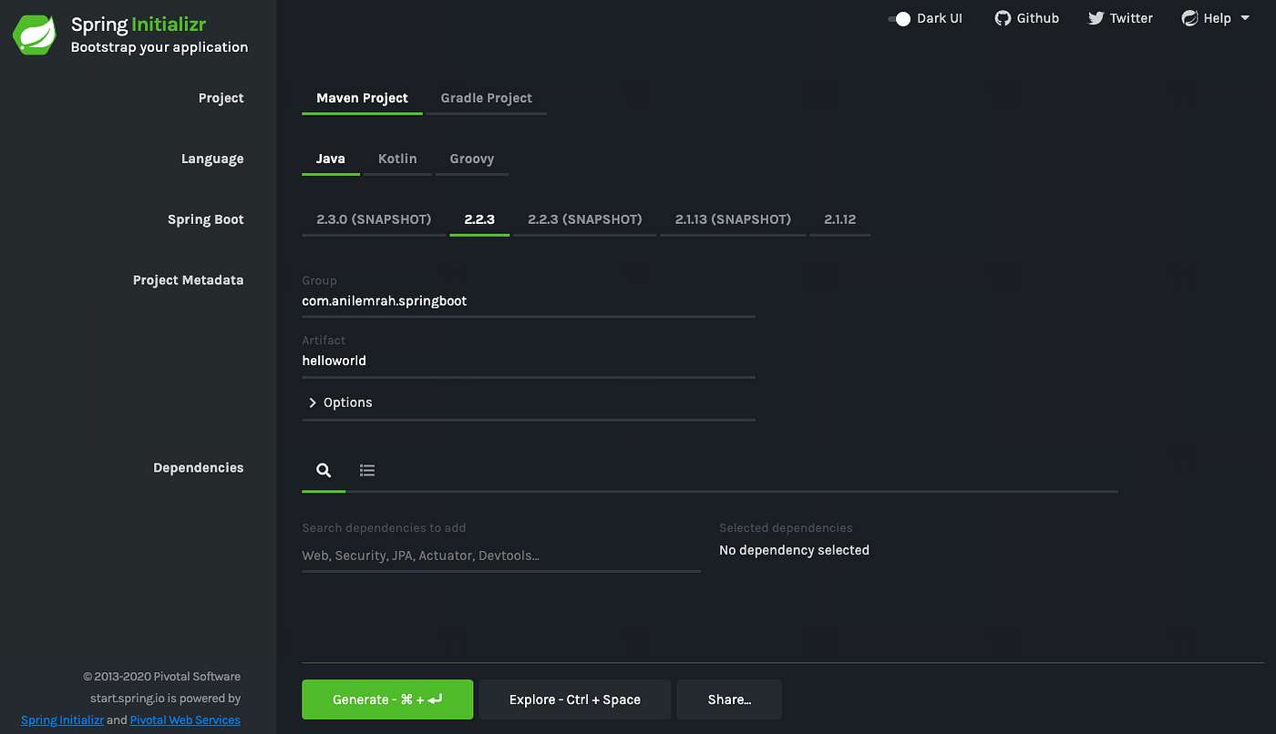 How to Create a Hello World Application With Spring Boot | by Anil Emrah |  Better Programming