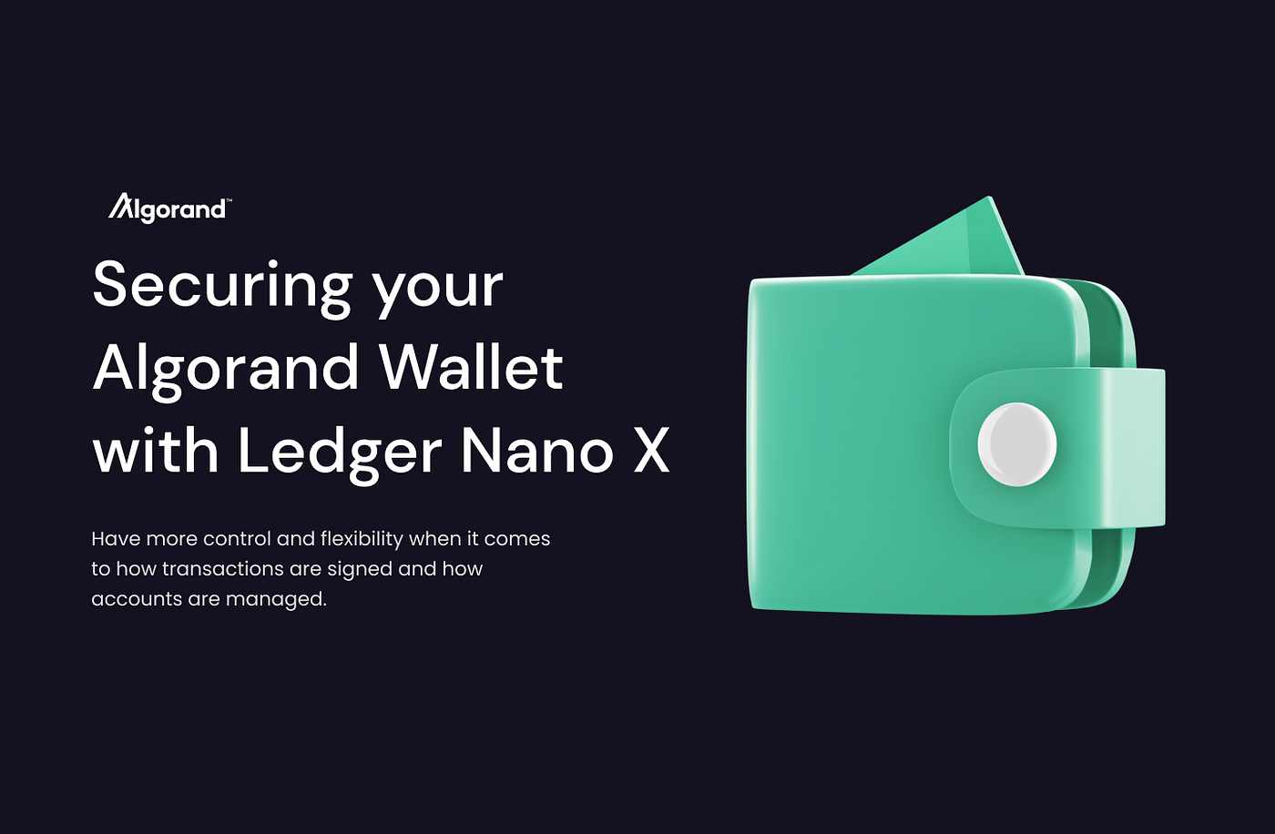 Securing Your Algorand Wallet With Ledger Nano X By Druids Medium