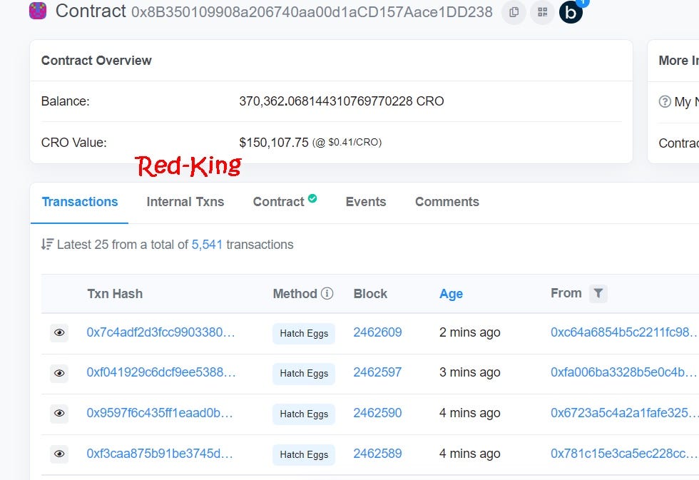 Farm the Crypto.com Coin ($CRO) - Revenu de navigateur passif, boosts NFT et liste blanche de jetons | de Red King | Coinmons | avril 2022