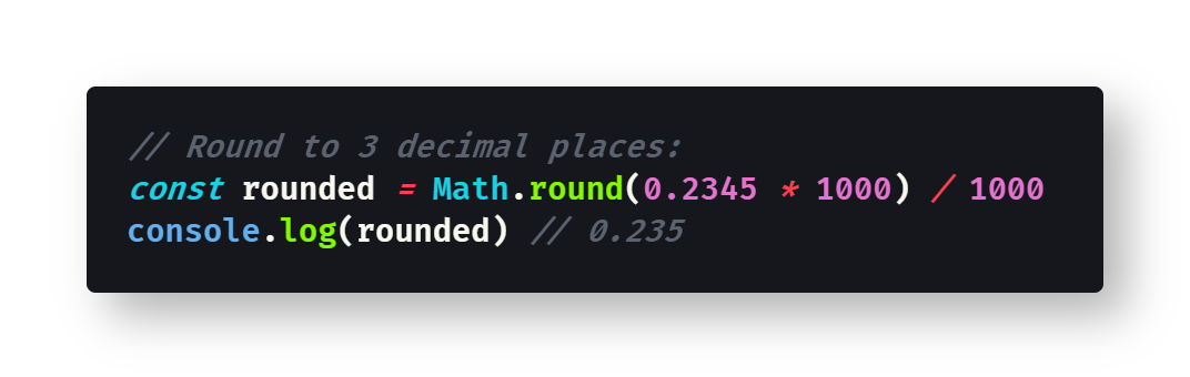 How to Round to a Certain Number of Decimal Places in JavaScript | by Dr.  Derek Austin 🥳 | The Startup | Medium