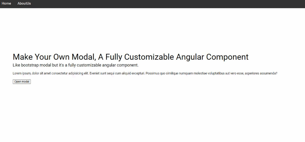 Make Your Own Modal, a Fully Customizable Angular Component | by Chatura  Bashika | Medium