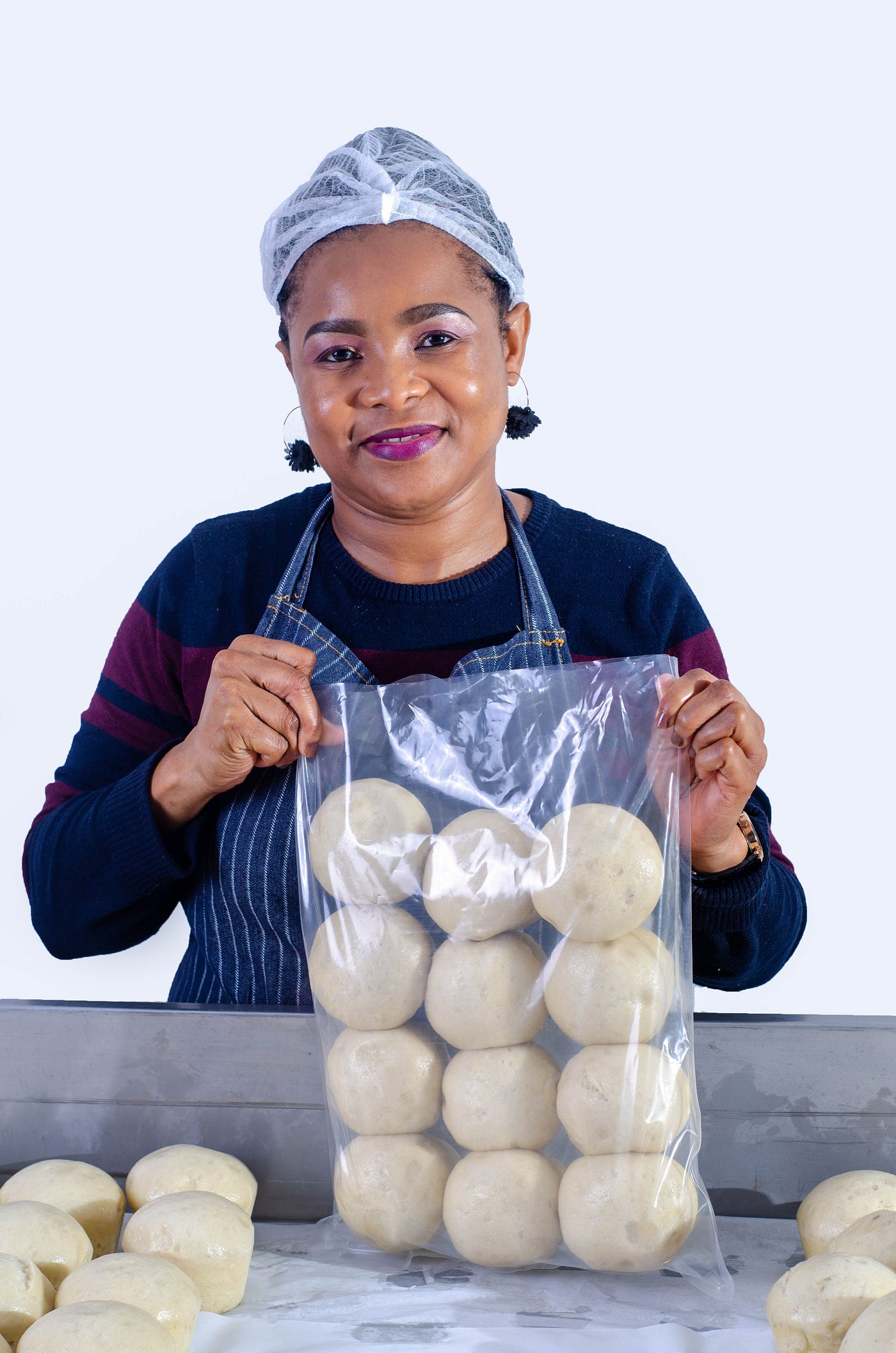 A lady starting her home based business