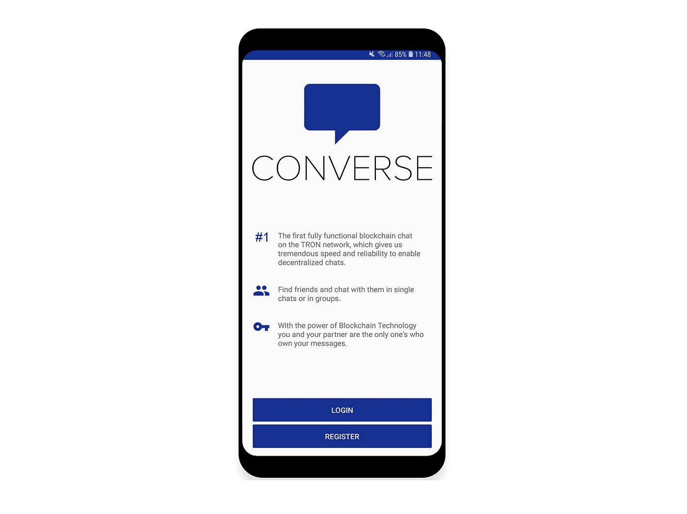 Converse - The first decentralized mobile Chat App by Tron Society | by  Tron Society | Medium