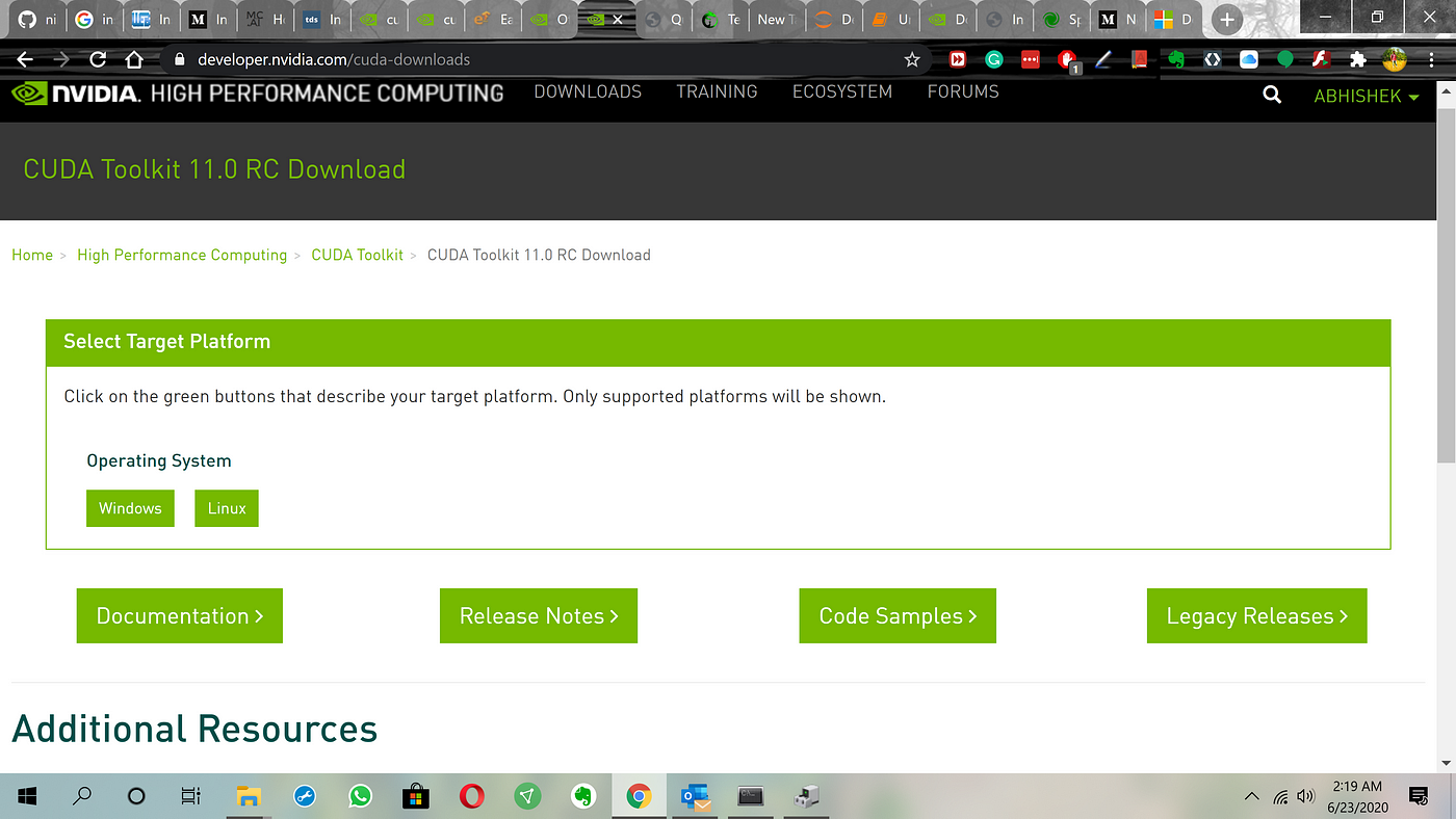 cuda windows 10