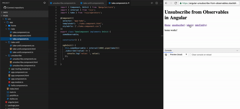 Unsubscribing from Observables in Angular | by Jacob Neterer | Medium