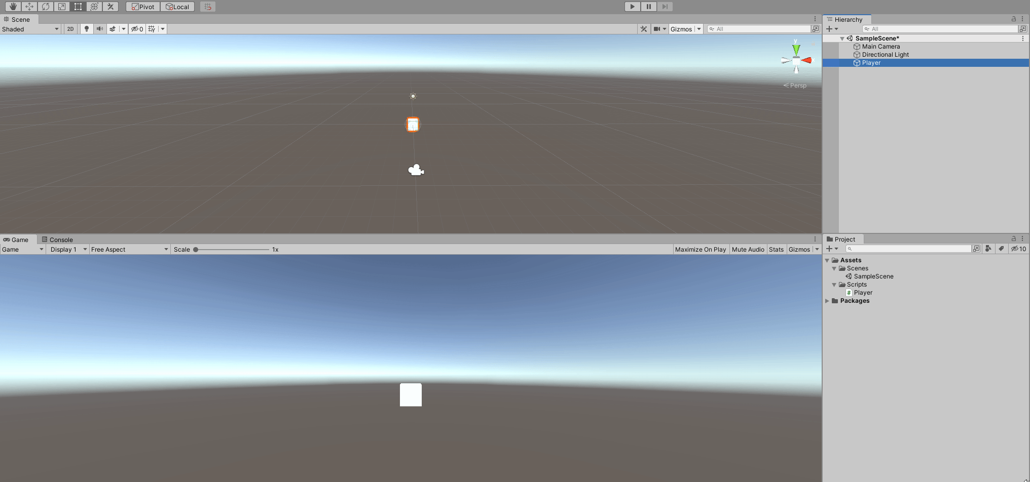 Simple Player Movement in Unity!. Objective: To create a player in ...