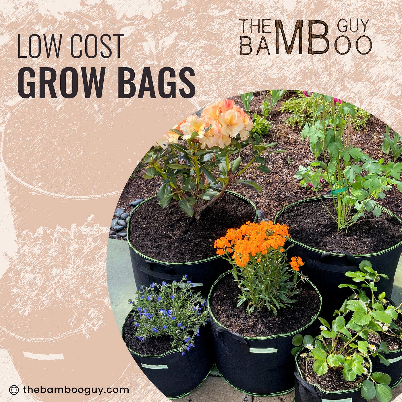 Low cost grow bags