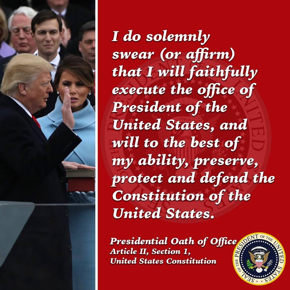 So What If He S Breached His Oath Of Office By Duke University Opinion And Analysis Duke University Voices Medium