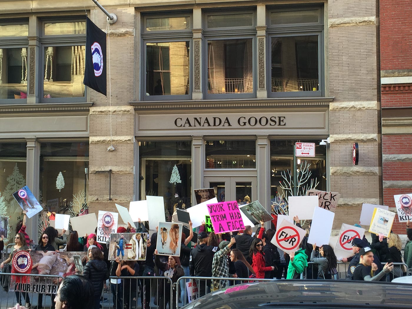 Coyotes Join Anti-Fur Protest Outside Canada Goose Store In NYC | by Allan  Ishac | Bullshit.IST