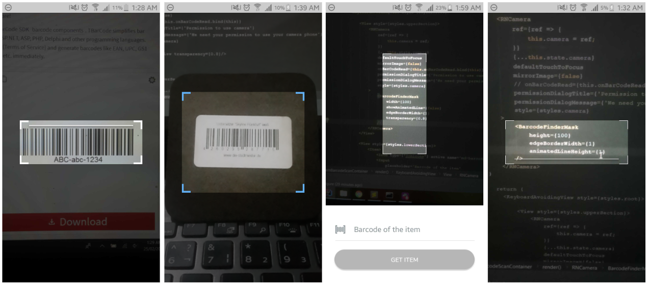 Barcode and QR code layout for react-native camera 📷 | by Shahnawaz Ali  Kausar | Medium