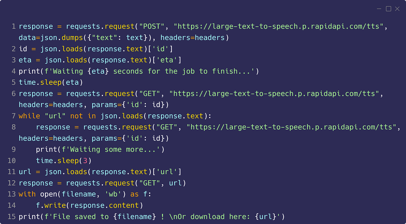 Convert any text to audio in 20 lines of python code. | by Kristian ...