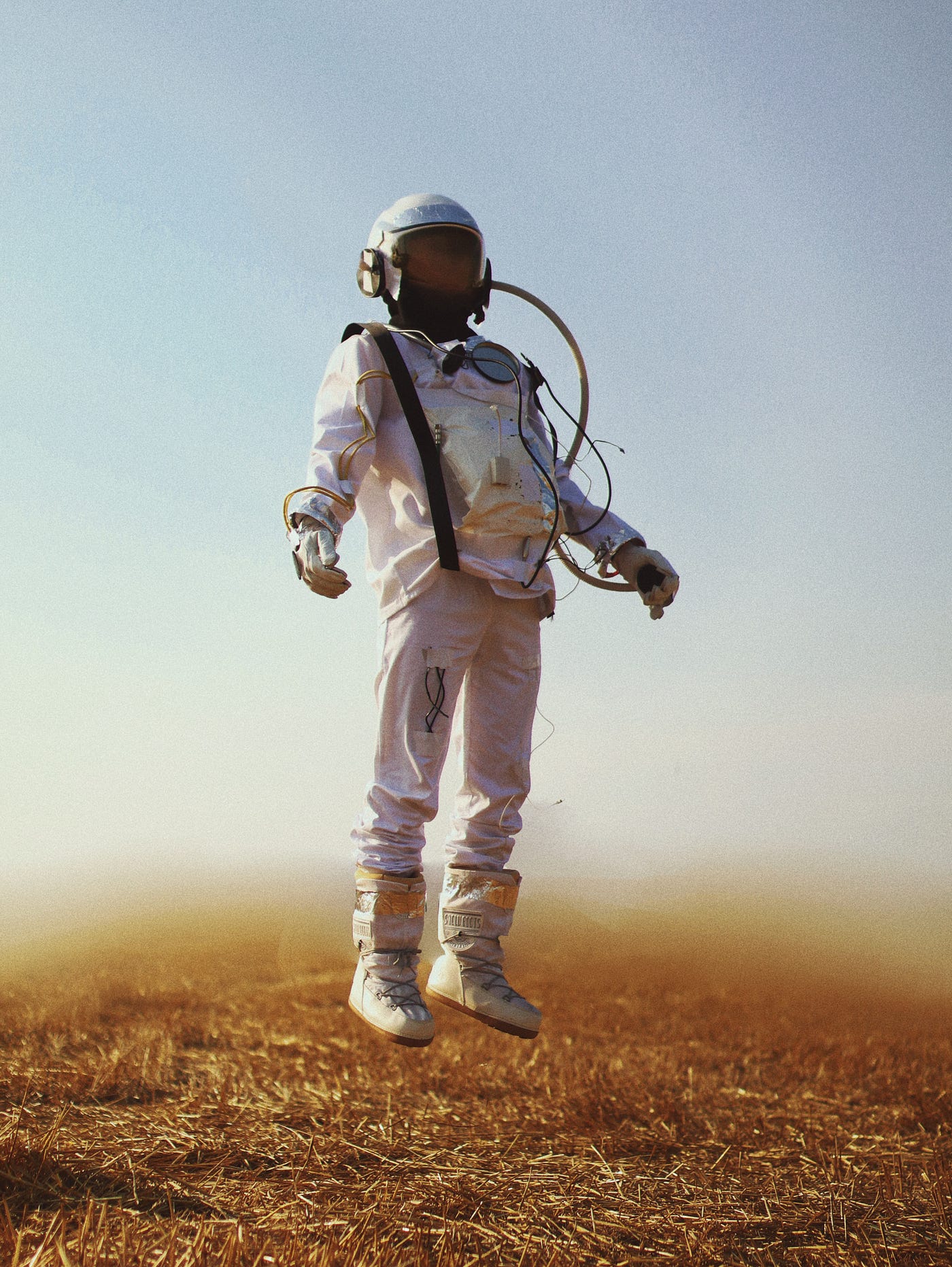 Astronaut gets ready for liftoff