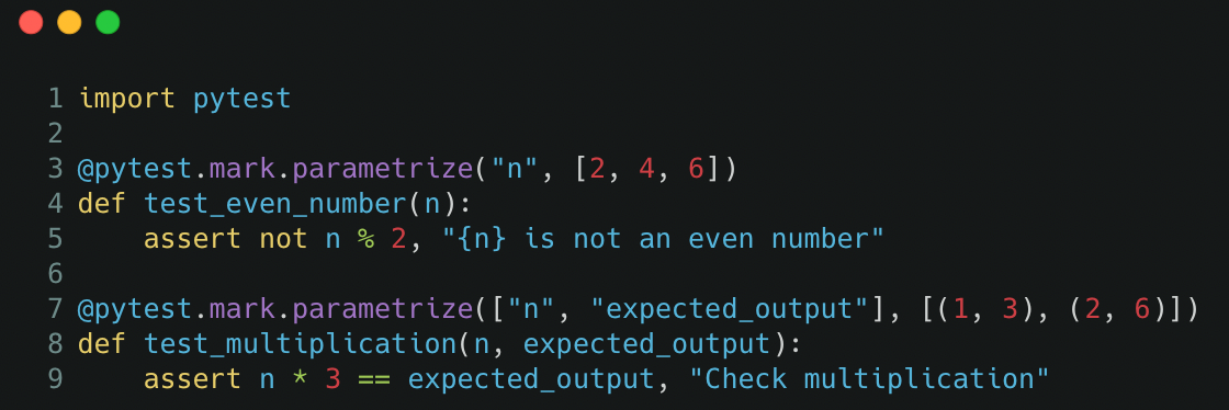 Fig 7: Unit Test for marking (marked to insert parameters) — Image by author