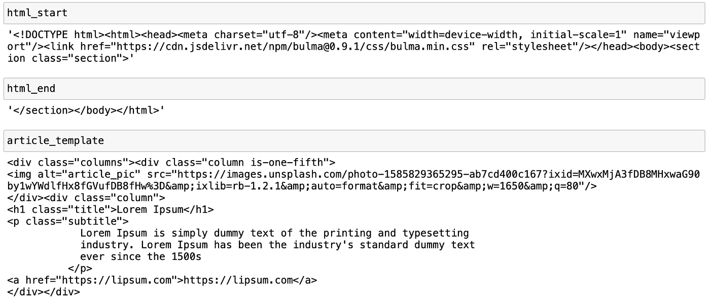 Create your own newsletter from any source with python — Part 2 (The ...