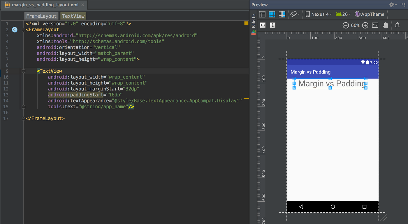 Android Developer Beginner. FAQ #1 — Margin vs Padding | by Mateusz Budzar  | ProAndroidDev