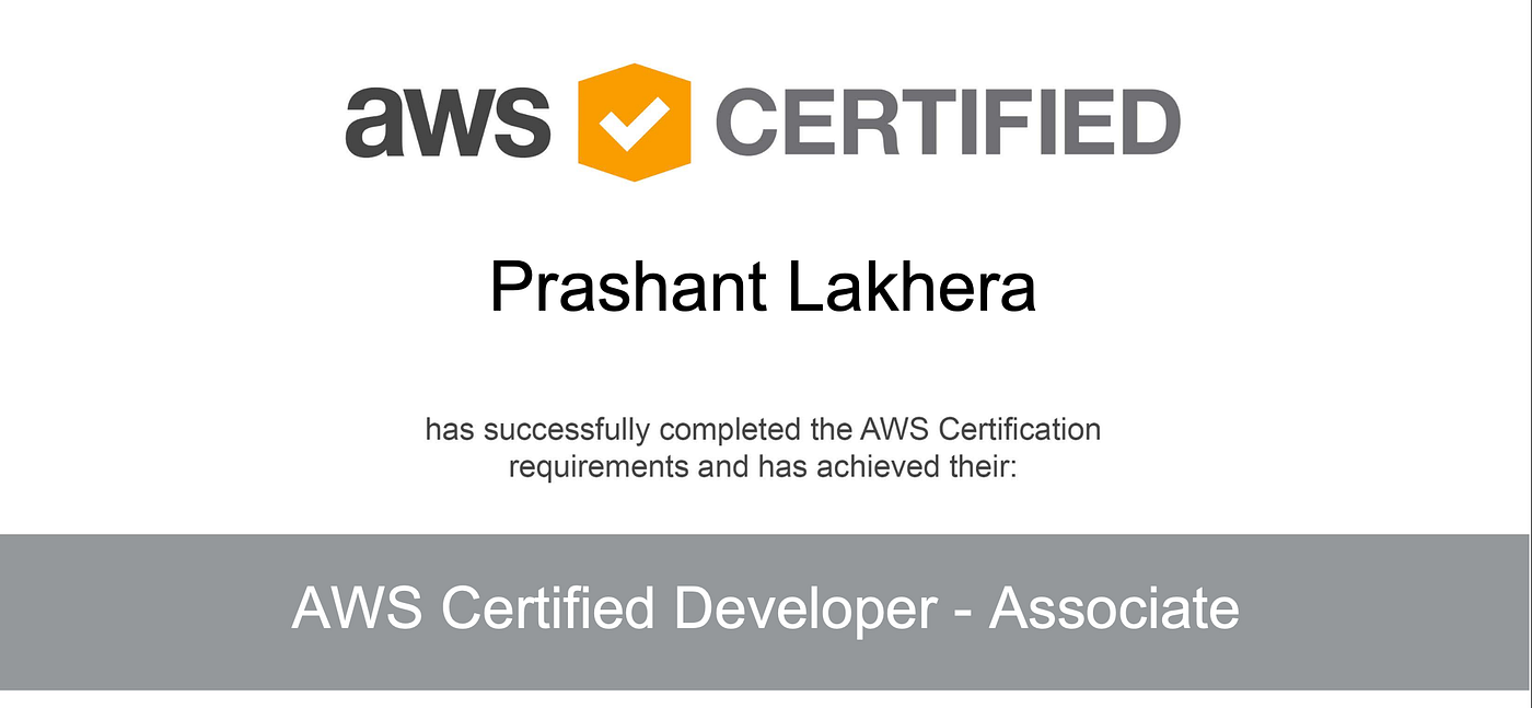 My road to AWS Certified Developer -Associate | by Prashant Lakhera | Medium