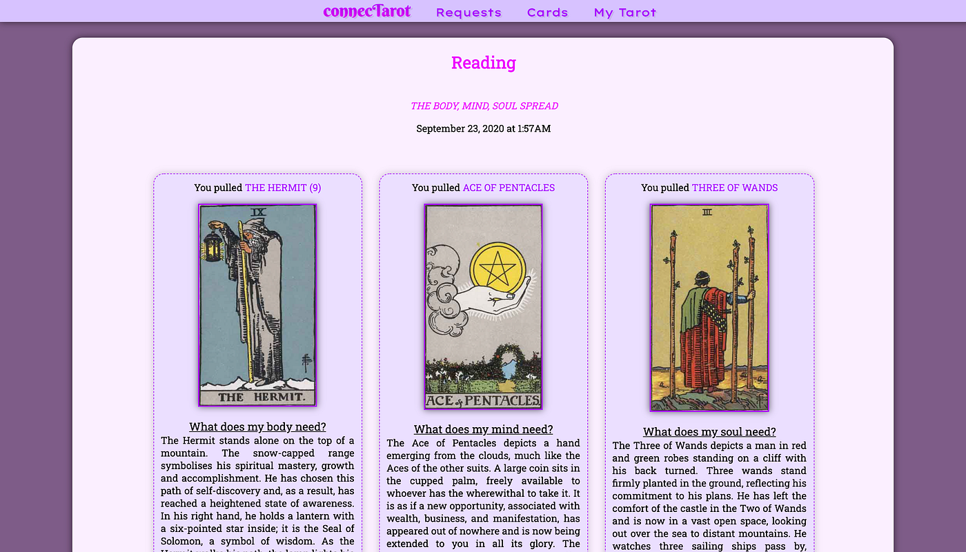 Rails and View Helper Methods. Tarot reading is the practice of… | by Doug  Schallmoser | Medium