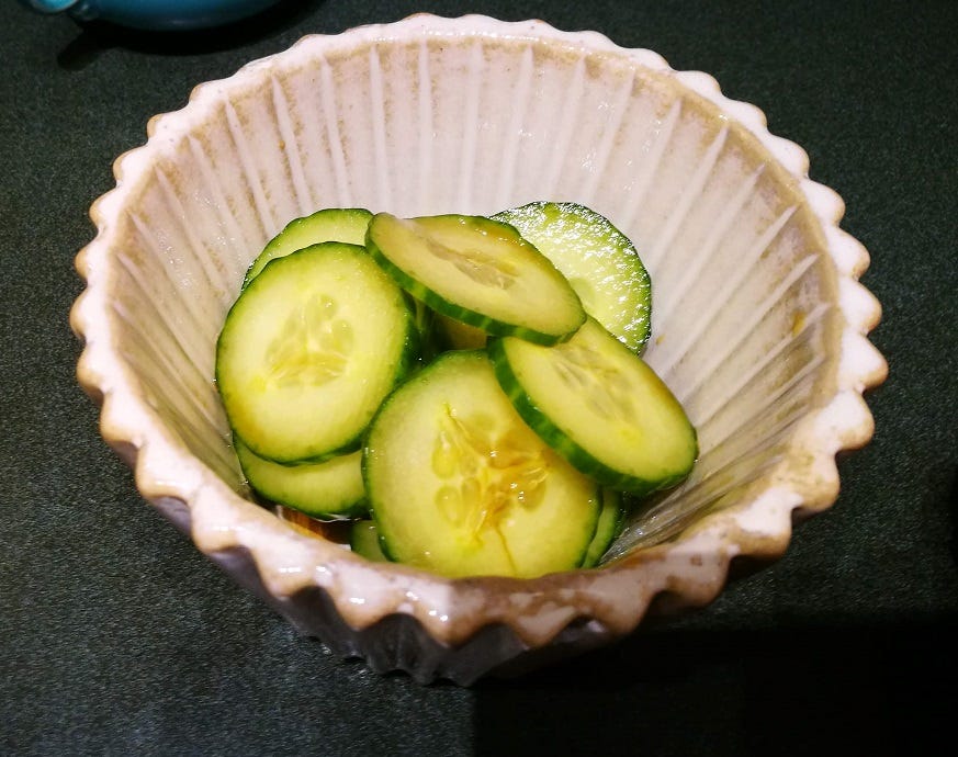 FlashPickled cucumbers. Do you like cucumbers? Salty stuff… by