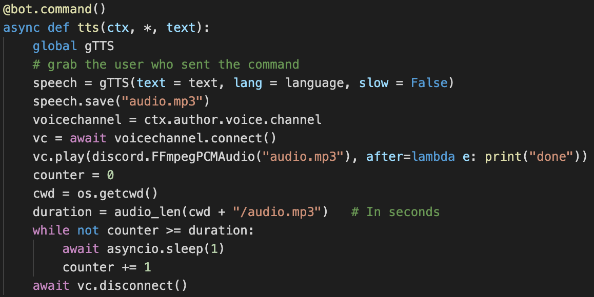 Programming Discord Bot Tts Tts Hello There By ron Santa Cruz Medium