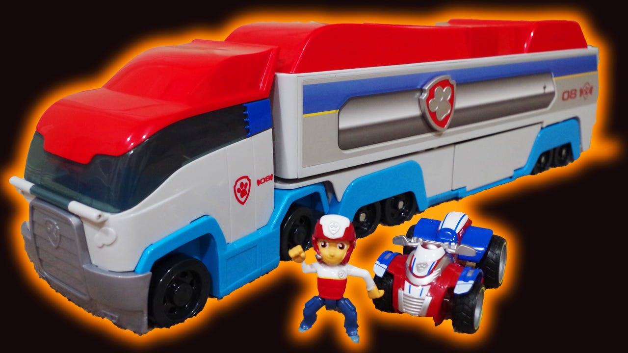 paw patrol trailer truck