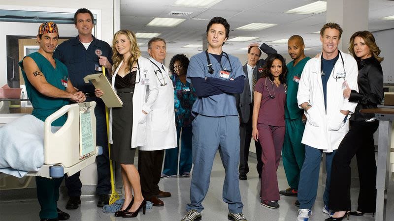 The incredible ensemble of “Scrubs”.