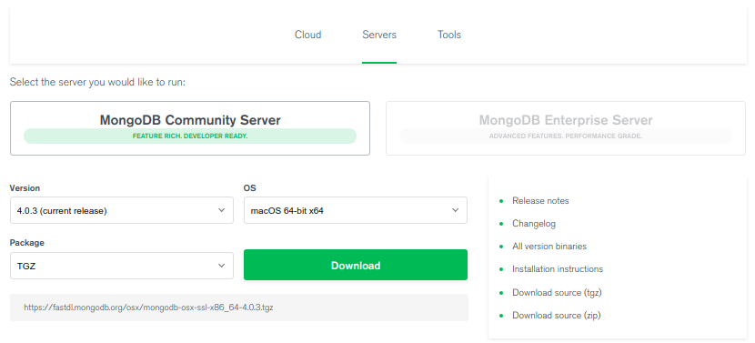 sudo brew install mongodb sudo brew install mongodb