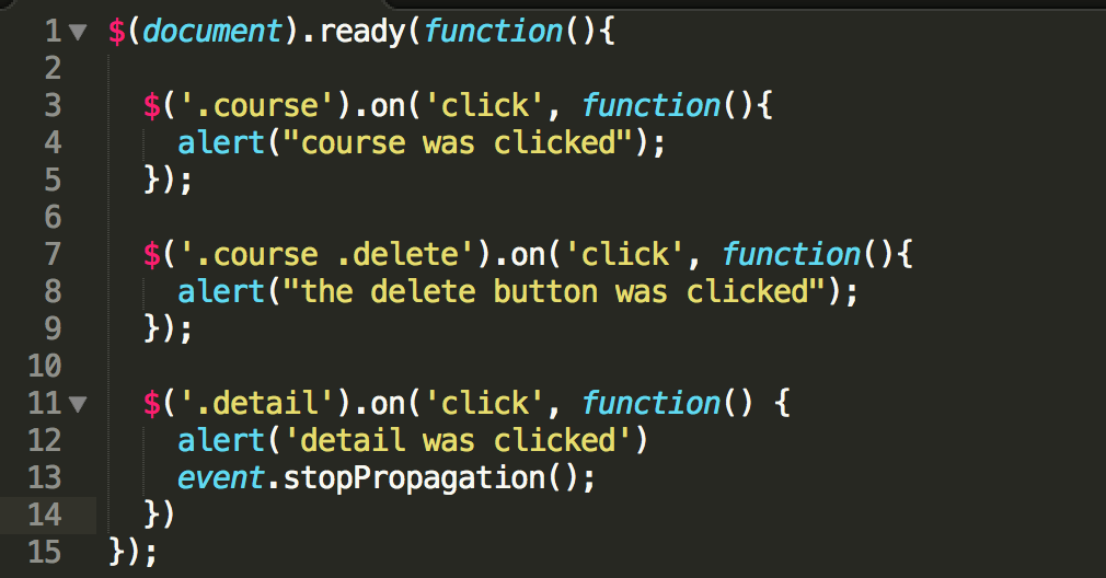 What the event! Intro jQuery Bubbling Up The DOM with event