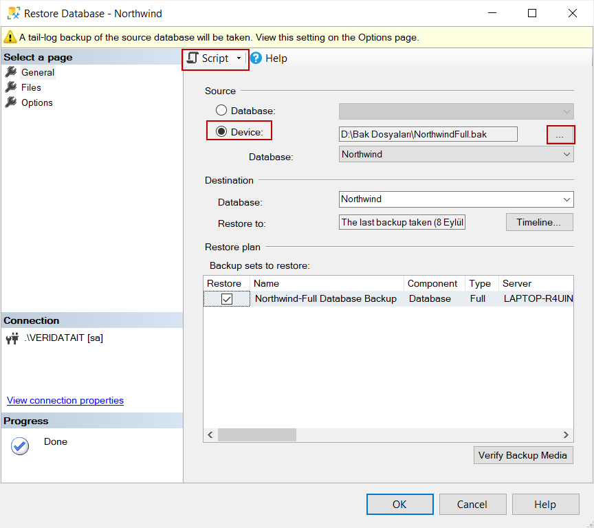 SQL Server BackupRestore İşlemleri by Harun Erdinç Machine Learning Turkiye Medium