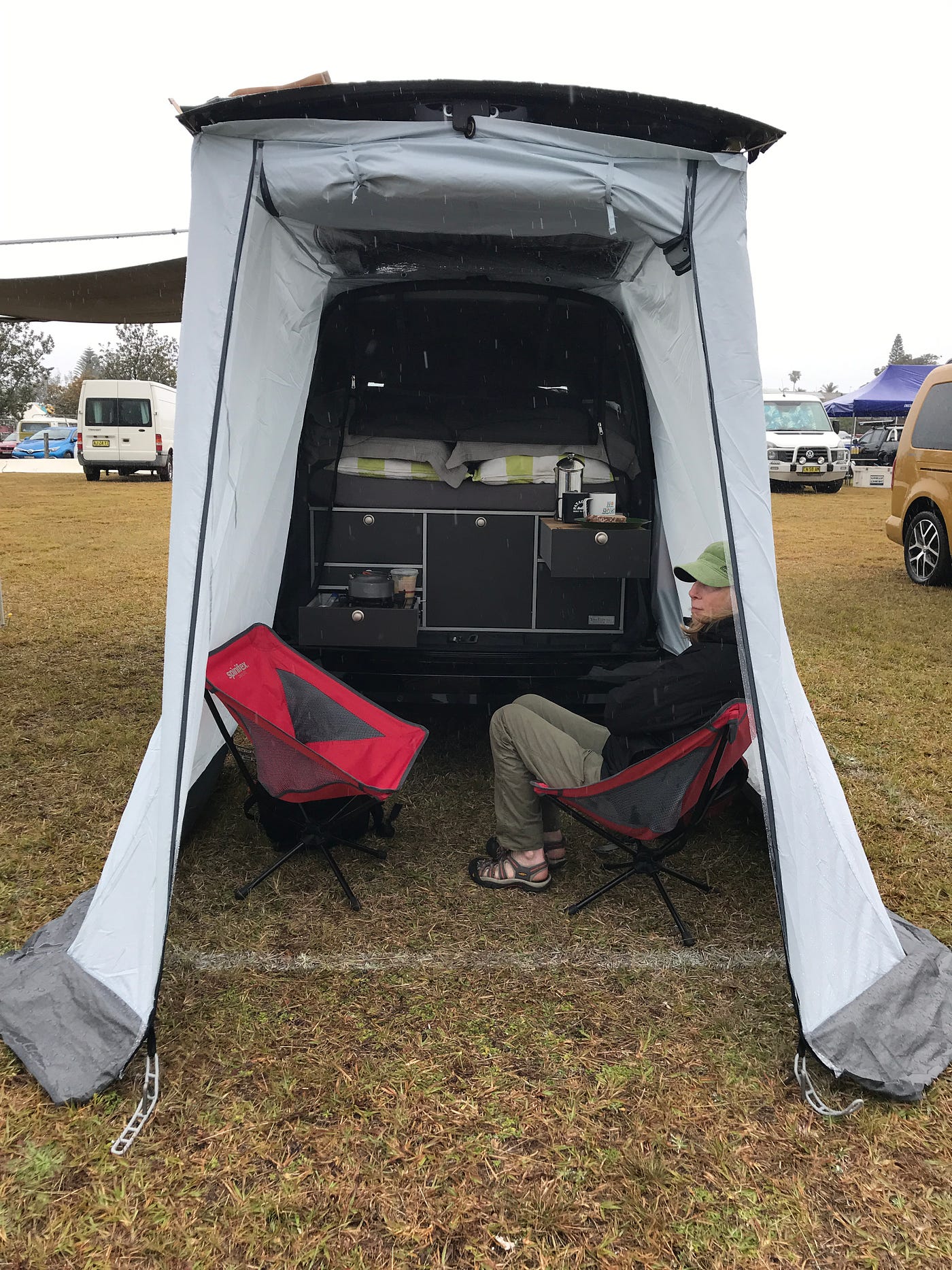 Coping with wet camps in a minivan | by 
