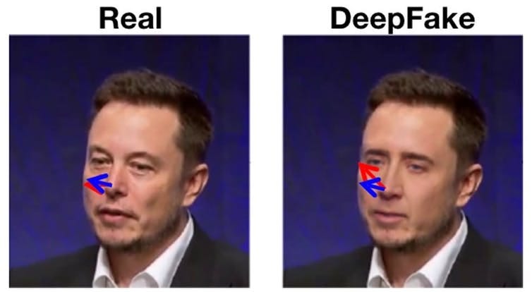 Esempio di deepfake