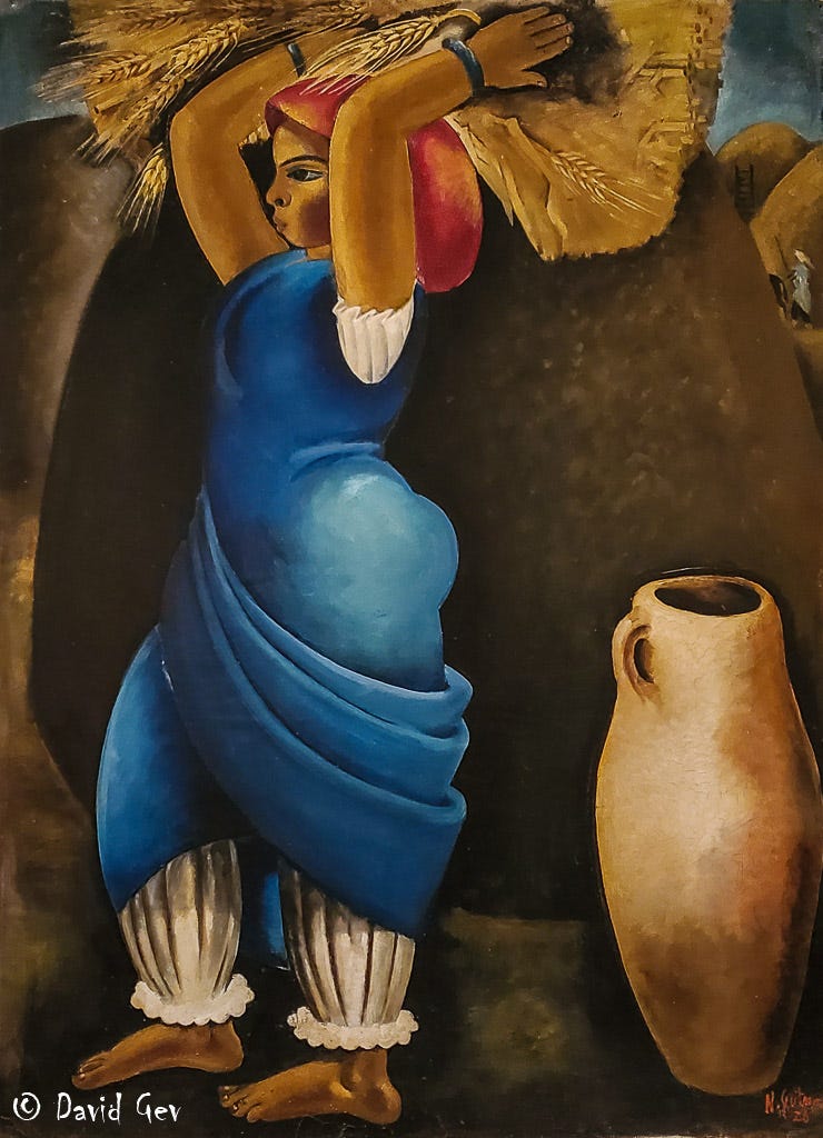 The Carrier of the Wheat, 1926, Nahum Gutman, Jerusalem Museum
