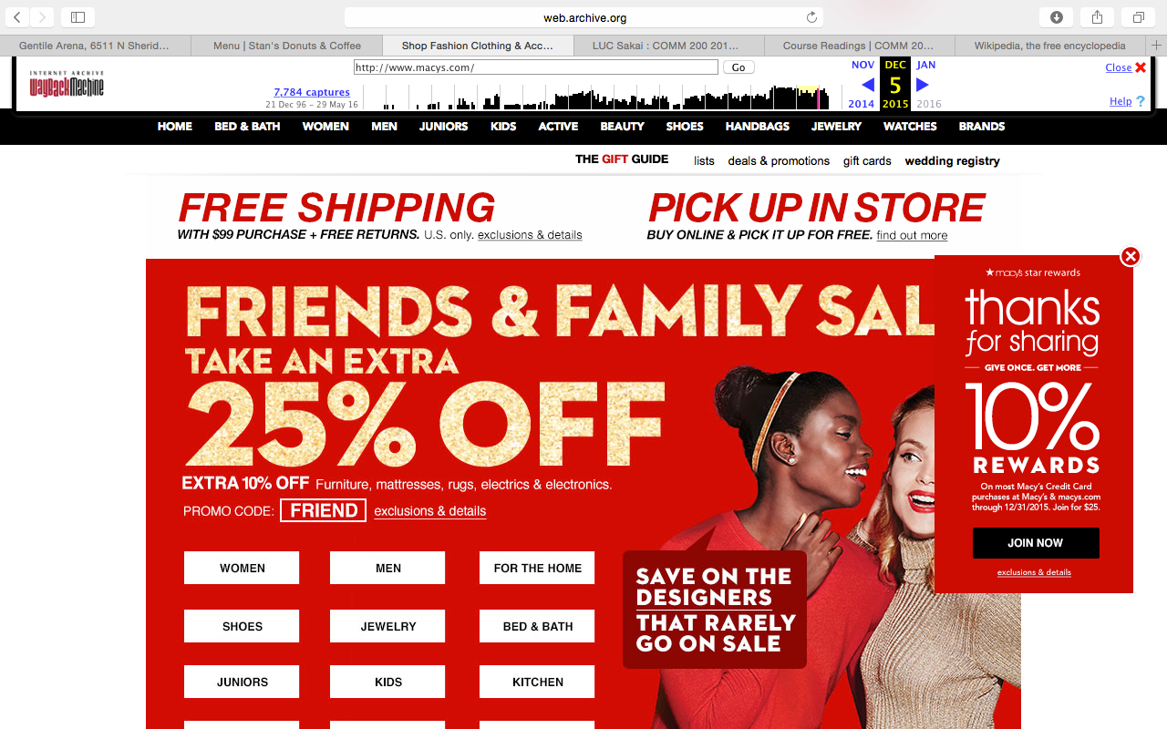 Progression of the Macy’s site by jbauschke Medium