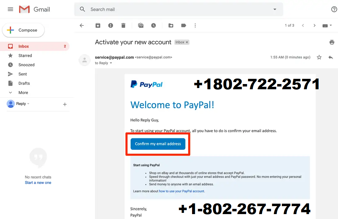 How long does it take for PayPal to send confirmation email? by