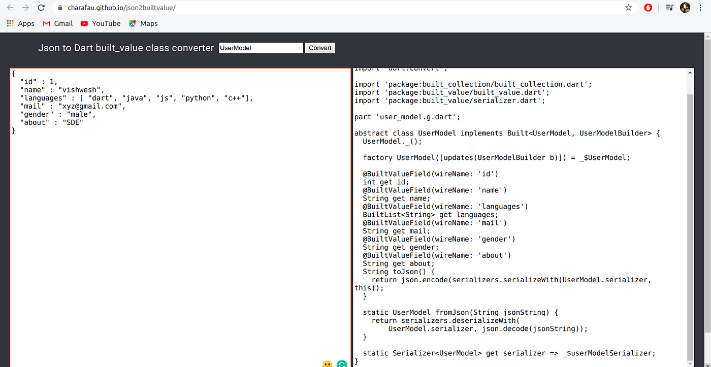 Working with JSON in Flutter. JSON Serialization in Flutter with… | by  Vishwesh Soni | Aubergine Solutions | Medium