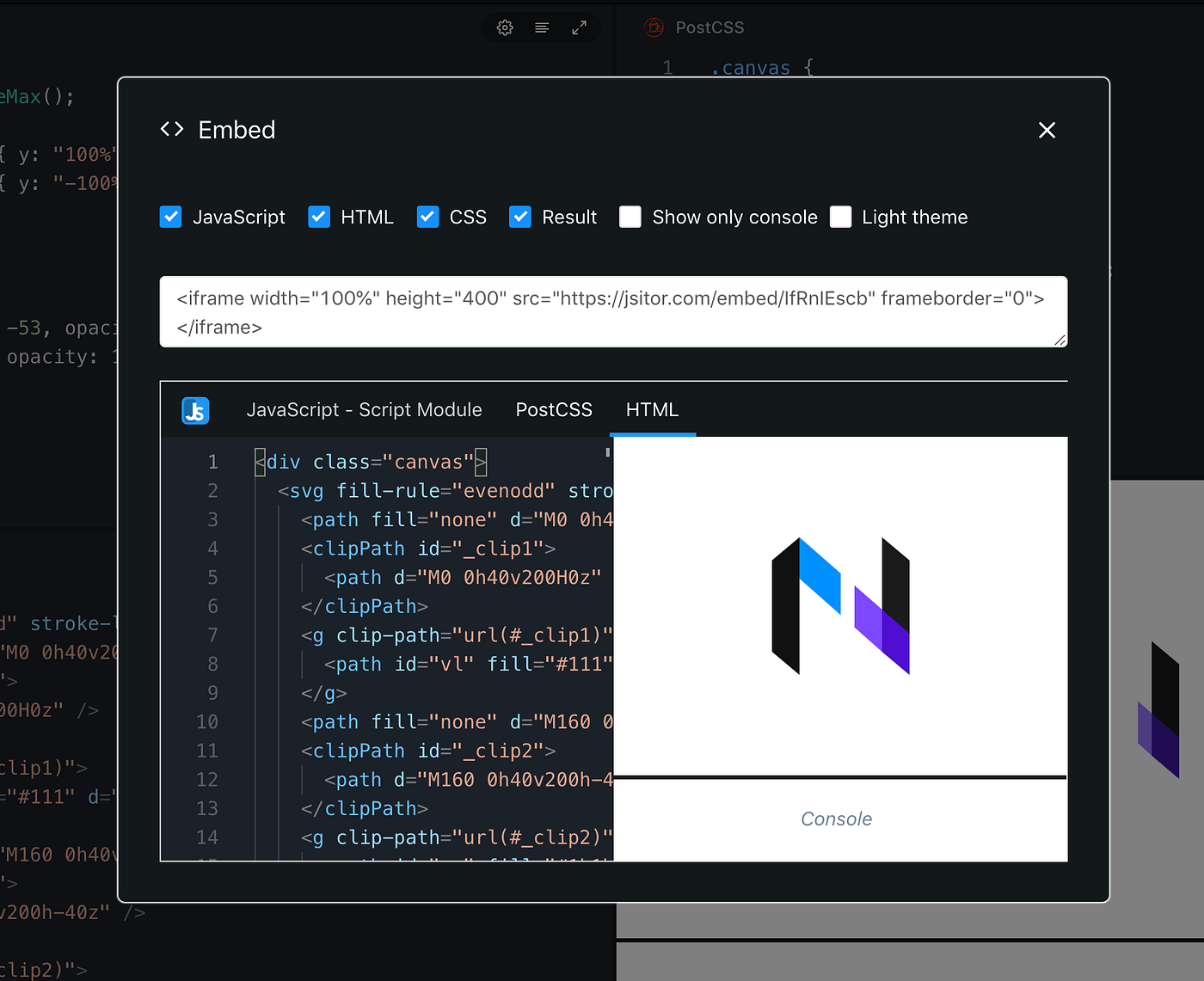 JSitor, an alternative of CodePen, JSBin and JSFiddle by Ashvin
