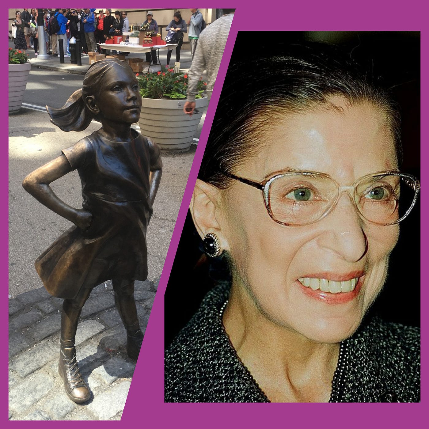 The Original Fearless Girl — Rockstar Ruth Bader Ginsburg RBG