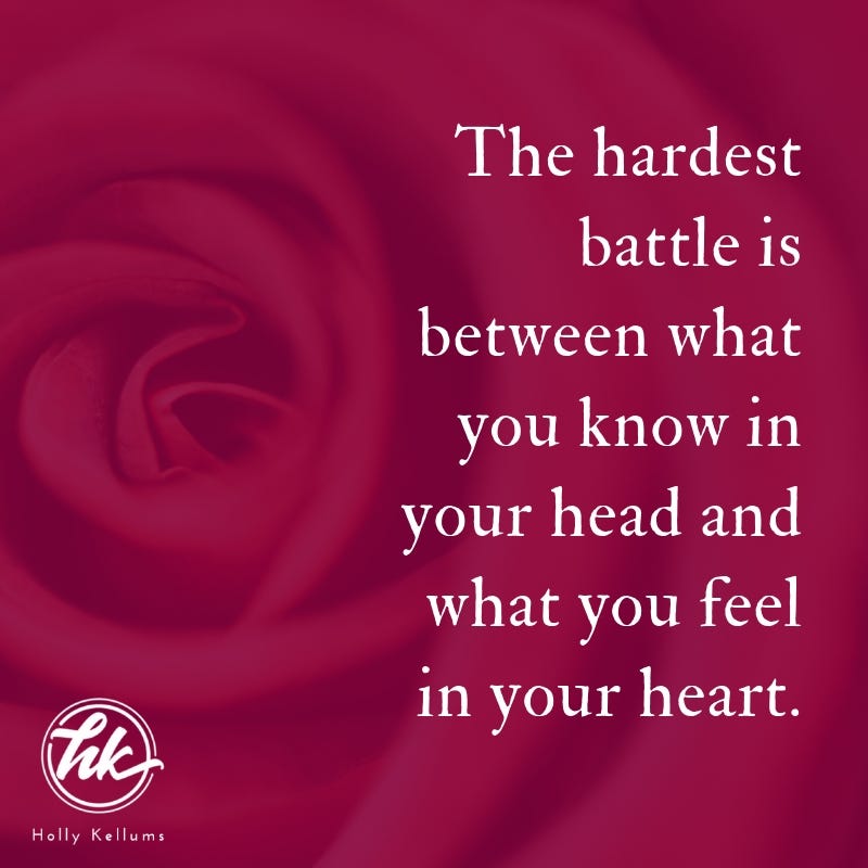The Battle Between The Head And The Heart By Holly Kellums Medium The Battle Between The Head And The Heart By Holly Kellums Medium