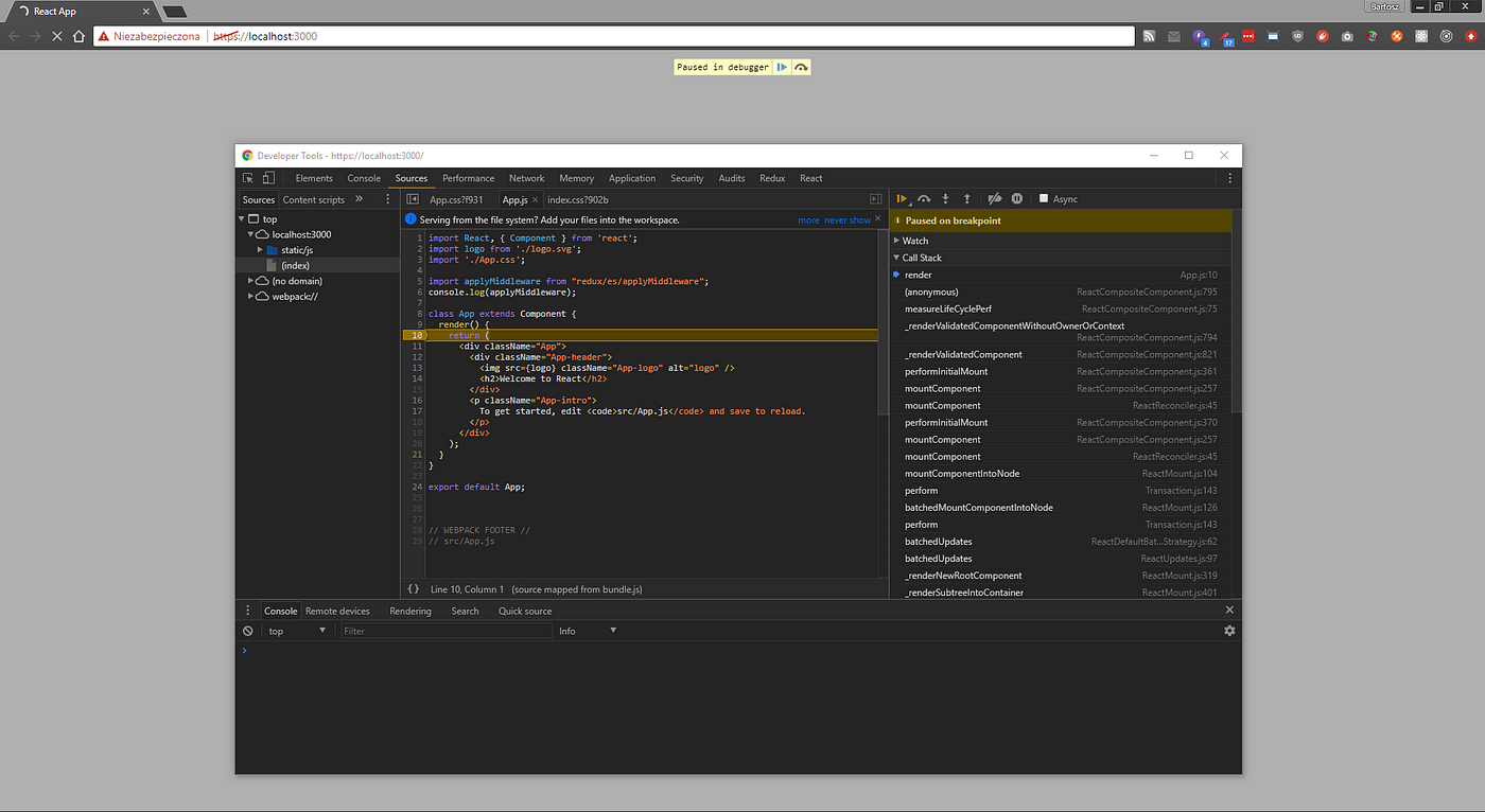 How to debug react. Смотреть фото How to debug react. Смотреть картинку How to debug react. Картинка про How to debug react. Фото How to debug react