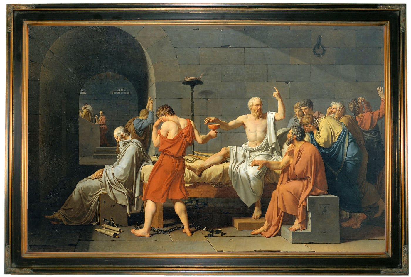 The Death of Socrates — Jacques Louis David 1787