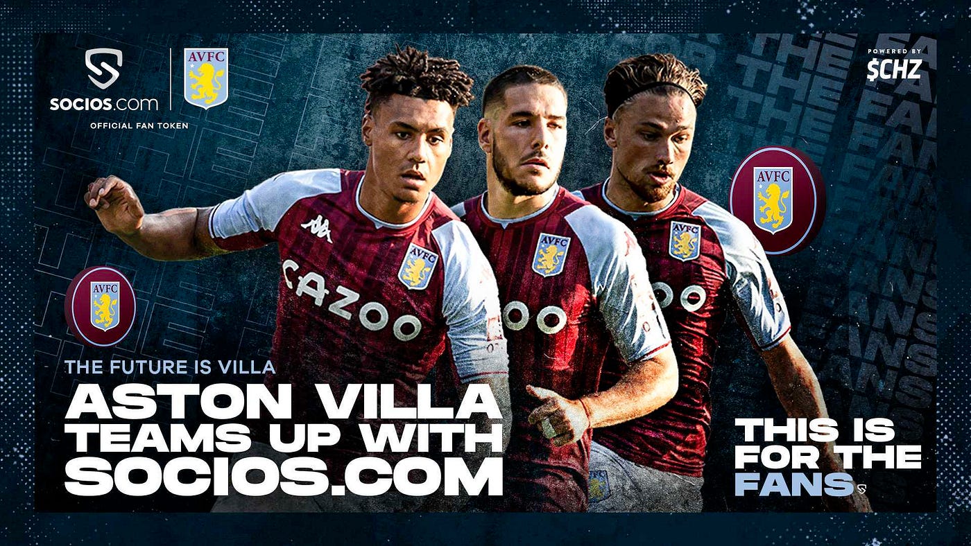 Aston Villa To Launch Avl Fan Token On Socios Com By Chiliz Chiliz Medium