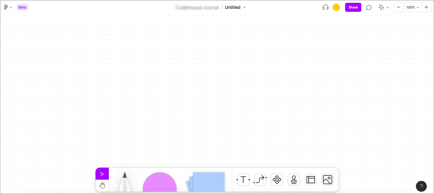 An image of Figjam, the whiteboard from Figma.