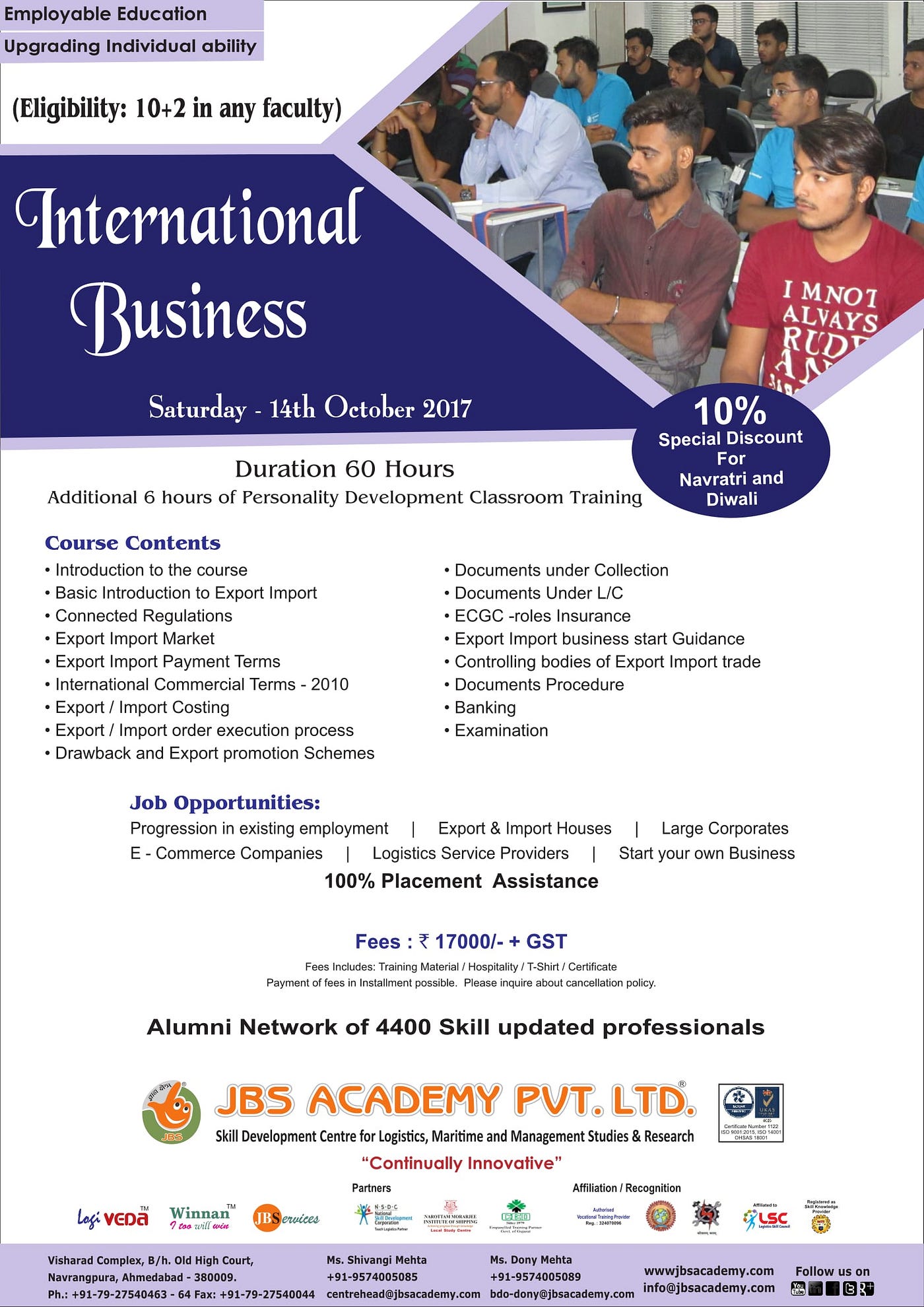 International Business Course In Ahmedabad Jbs Academy Pvt Ltd!    - 