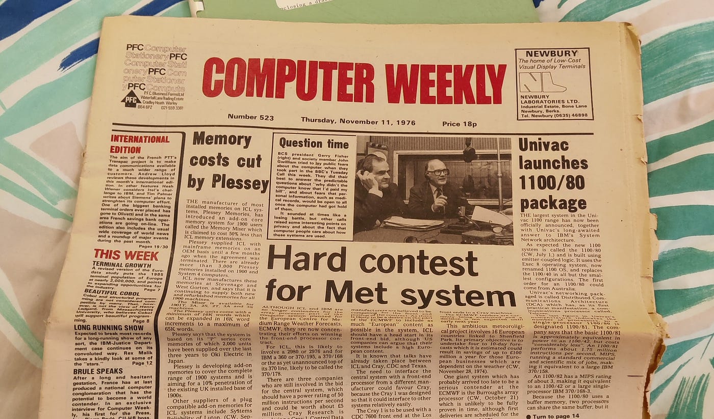 What's a Computing Newspaper from 1976 like? | by Joe Rackham | Dev Genius