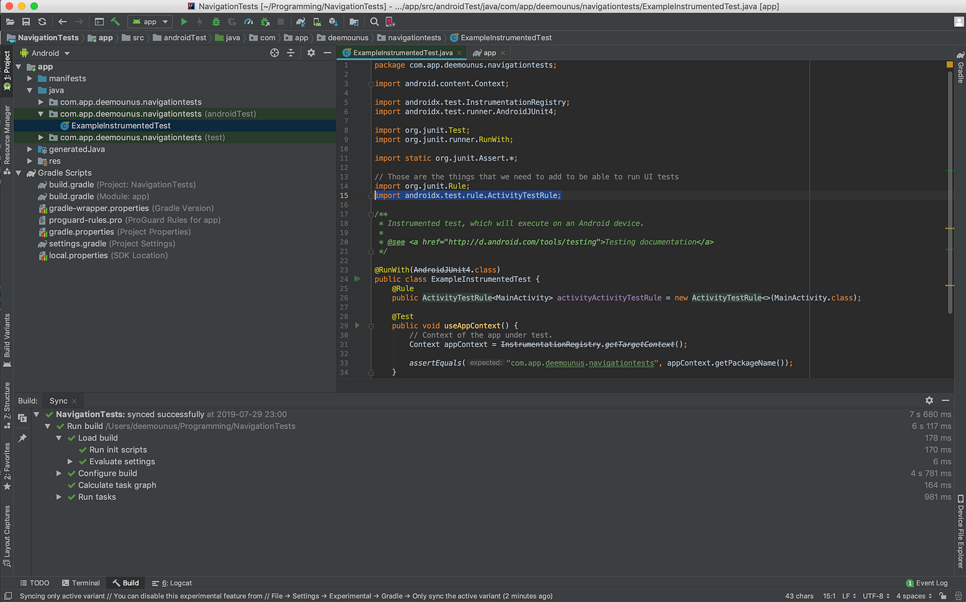 Android Automation: A super simple guide to create your first Espresso ...