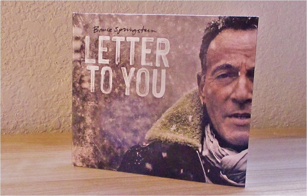An image of the CD cover of Bruce Springsteen’s ‘Letter to You’